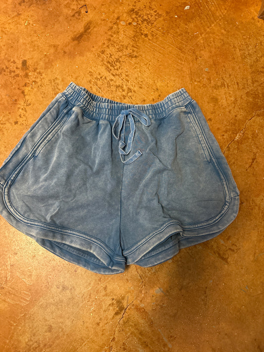 Blue Terry shorts