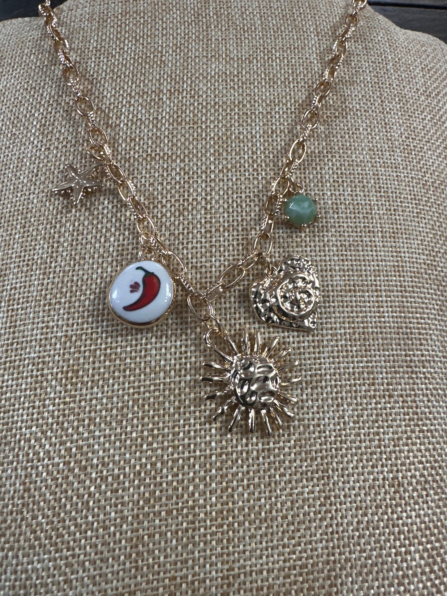 Boot charm necklace