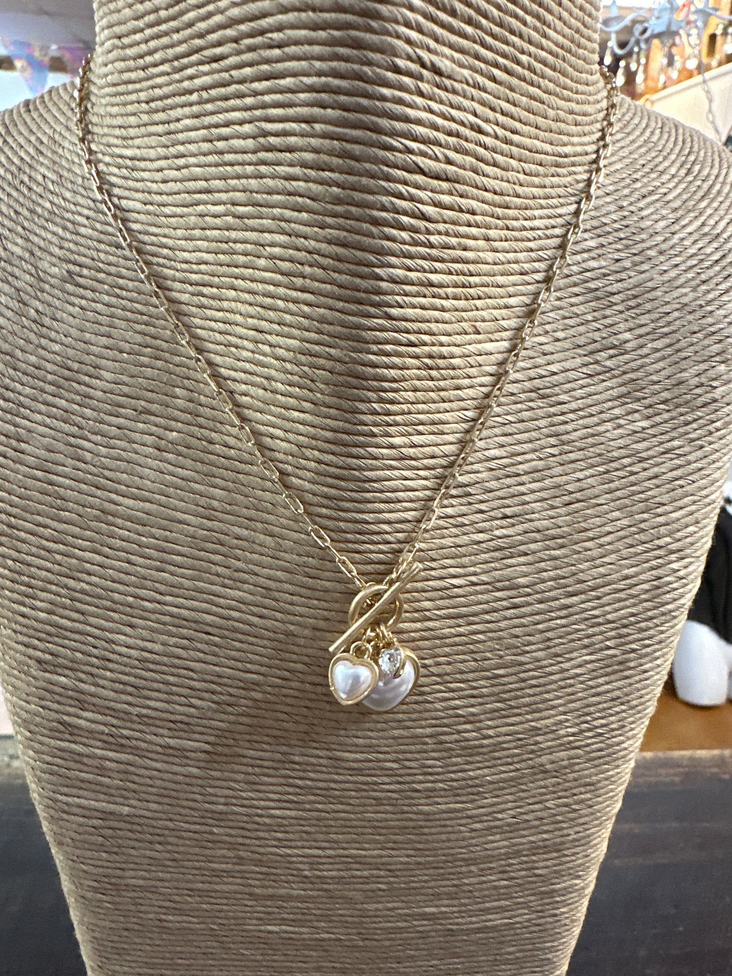 Pearl heart necklace