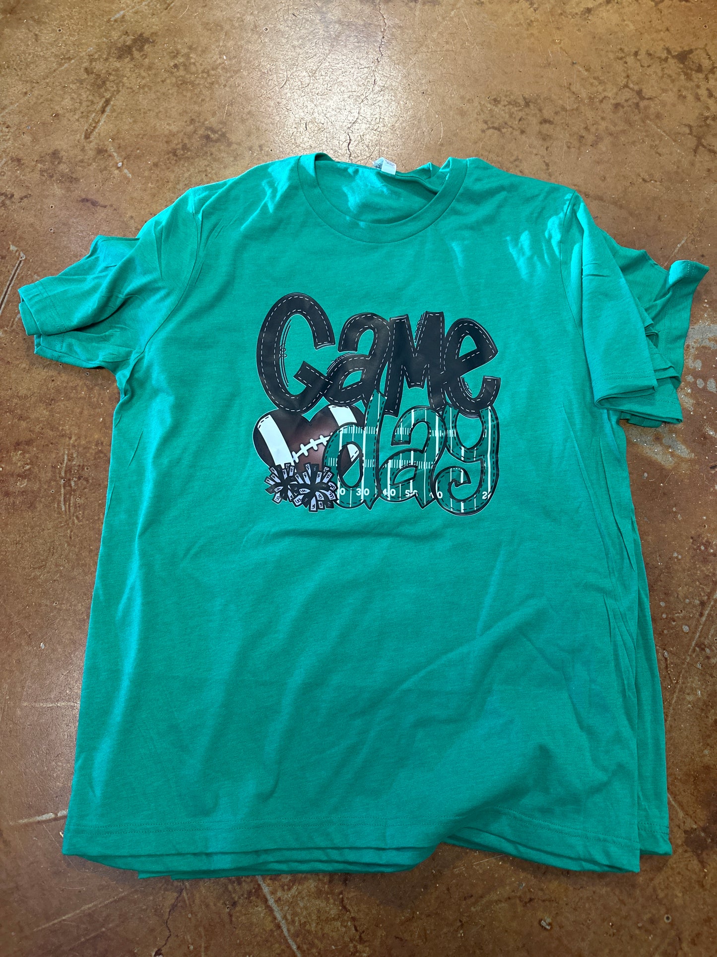 Game Day green tee