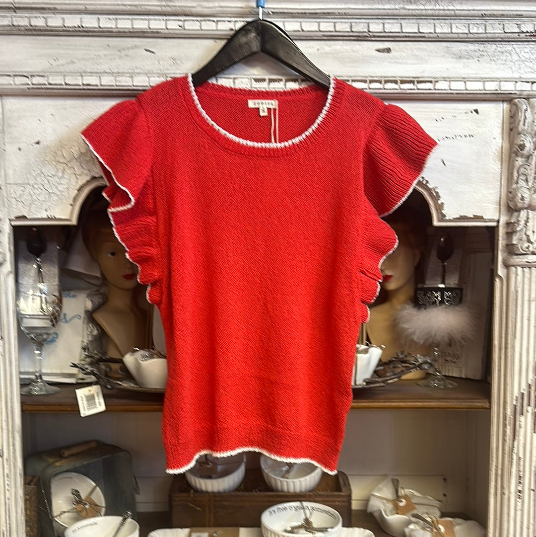 Red country sweater
