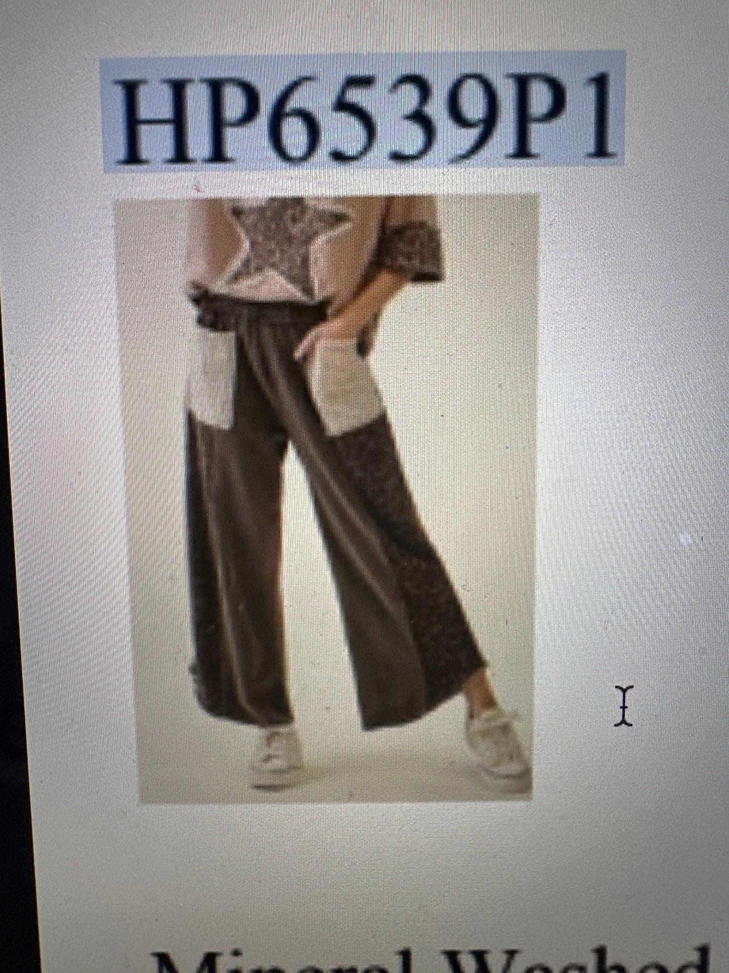 Leopard washed pant