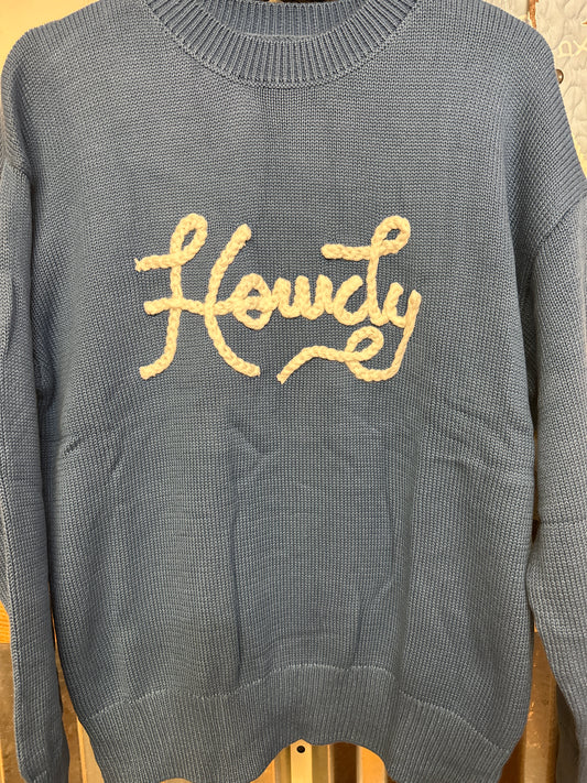 Howdy sweater blue