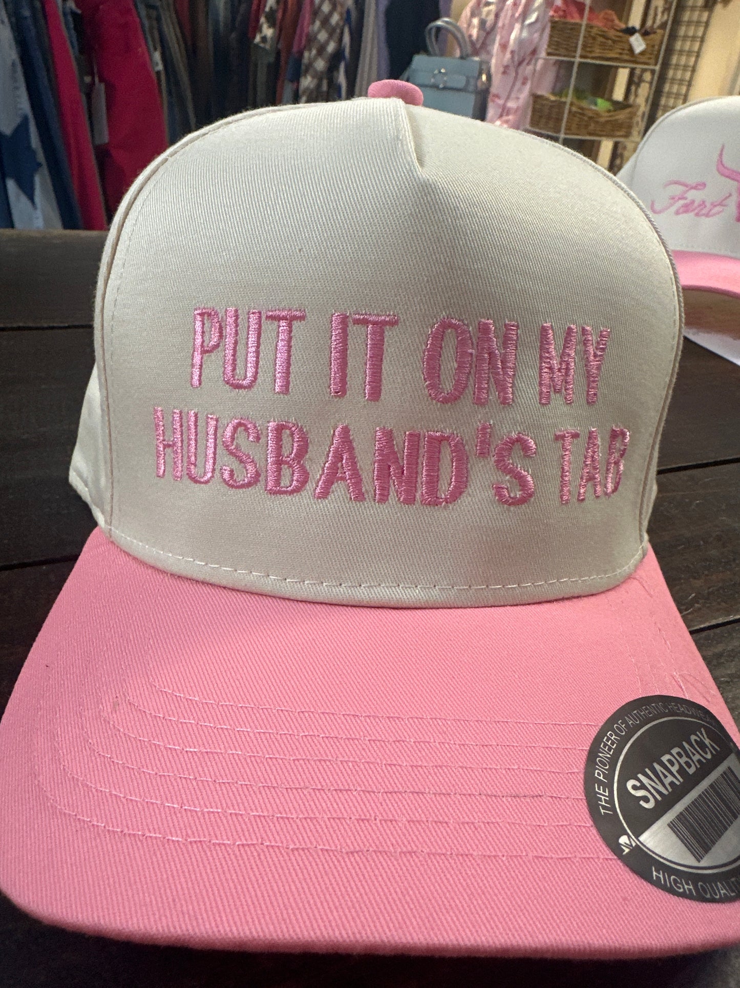 Put it on my Husband’s Tab