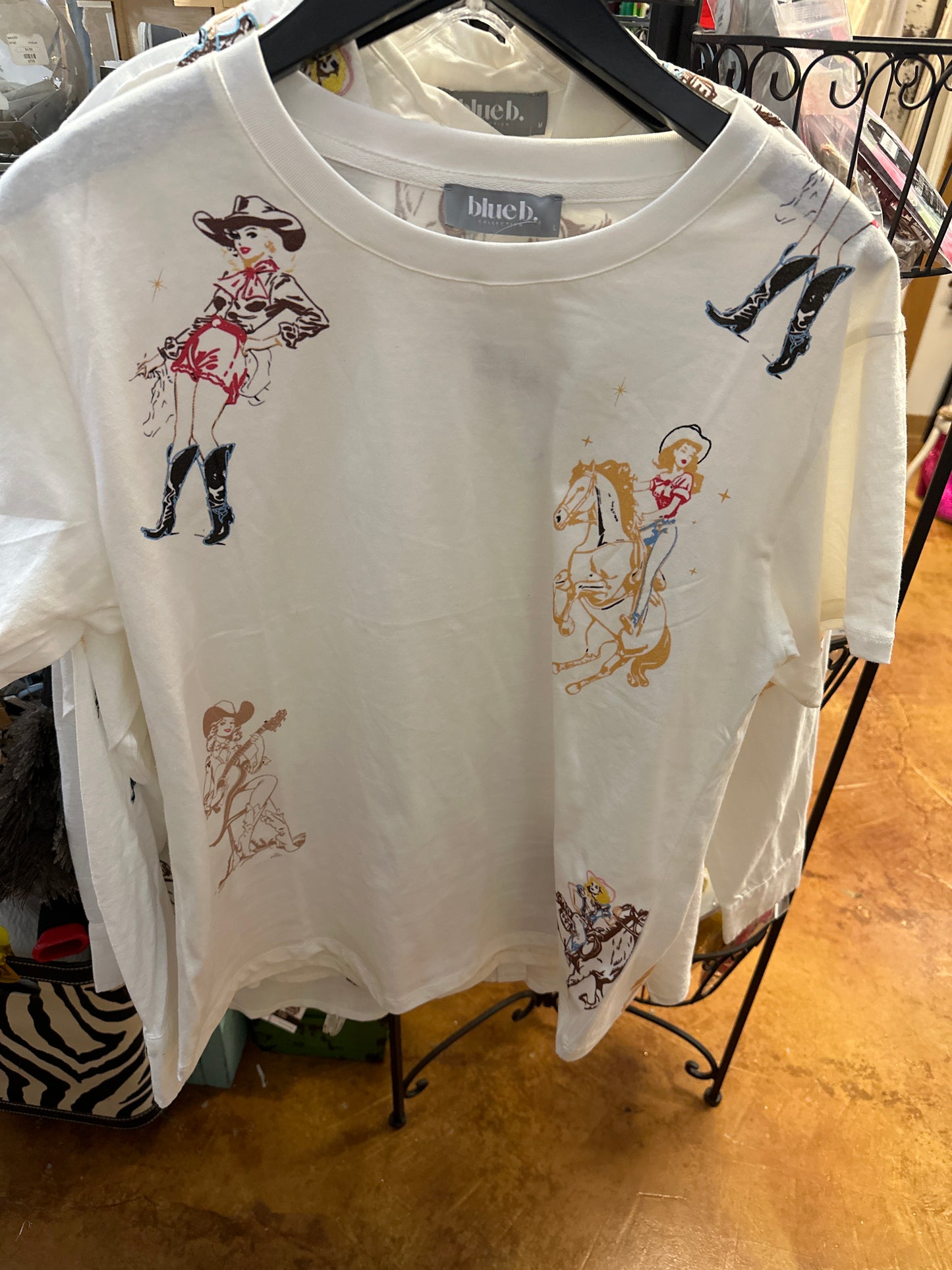 Western motif tee shirt