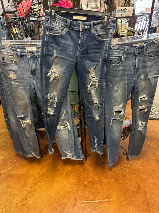 Kancan distressed denim