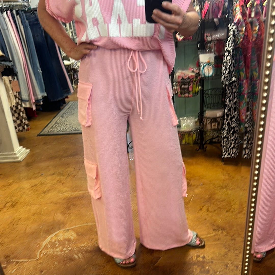 Cargo pants pink
