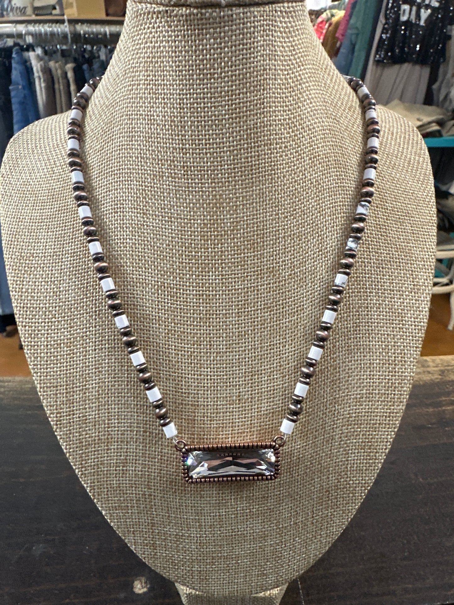 Copper pink panache neck