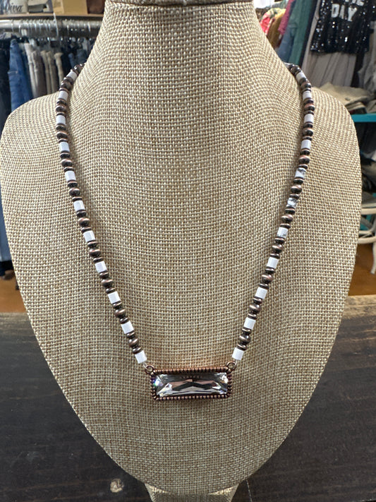 Copper pink panache neck