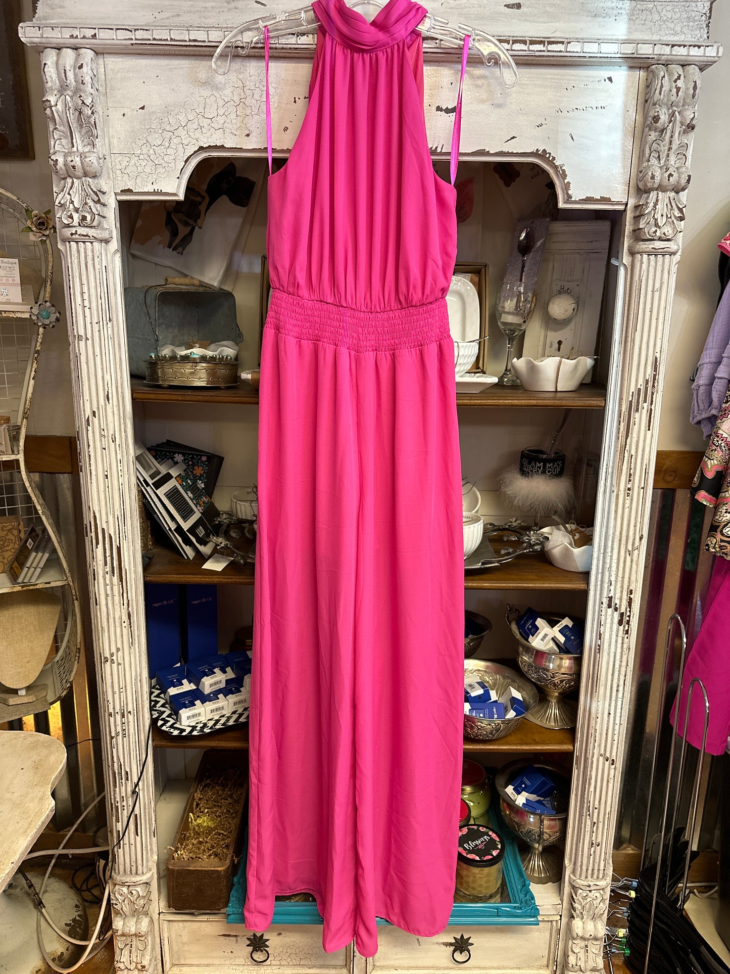Pink pant romper