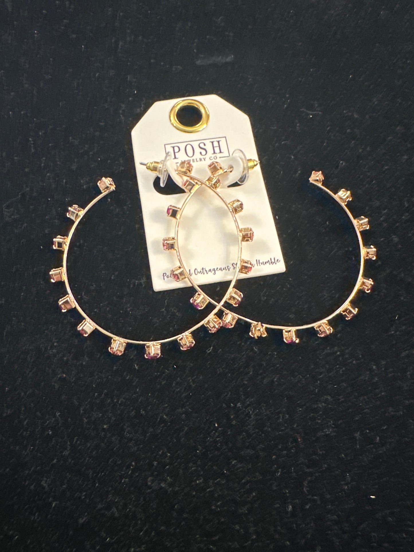 Posh Sparkle Hoops