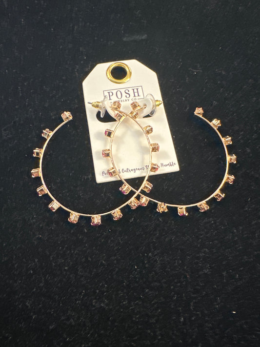 Posh Sparkle Hoops