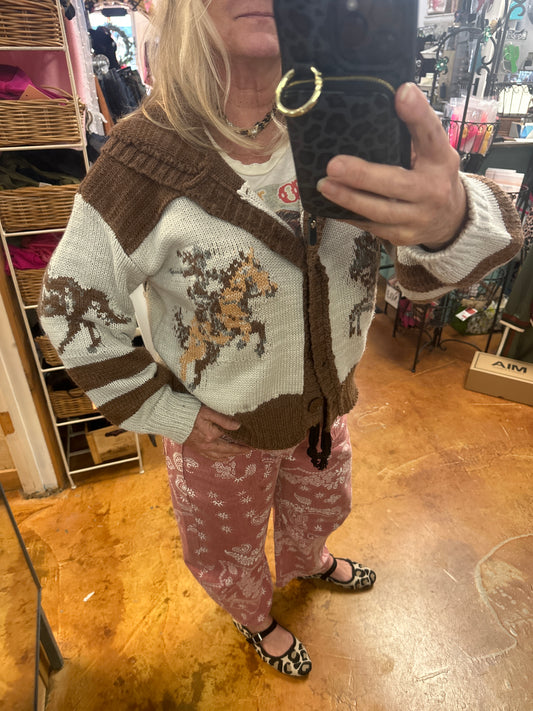 Giddy up cardigan