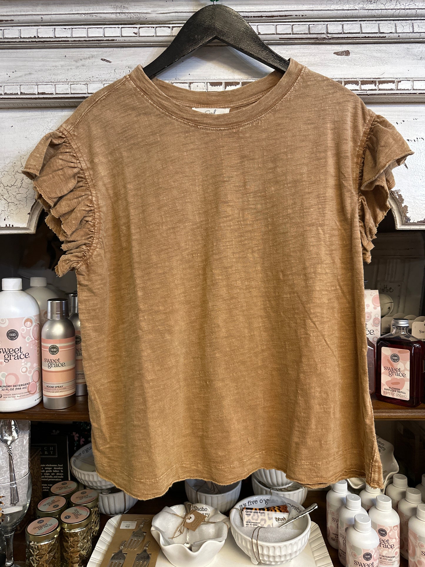 Ruffle sleeves Tee