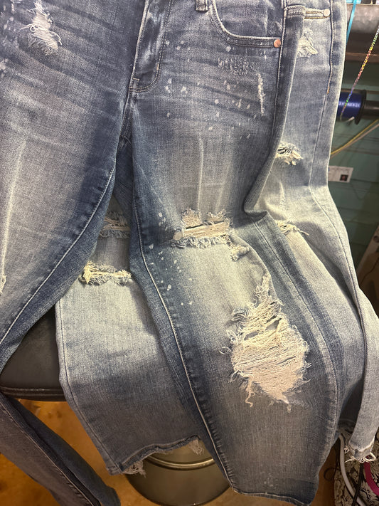 Judy blue distressed denim