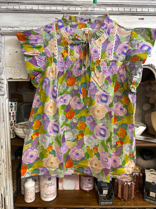 Watercolor Lavender Top