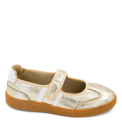 Calm Down Gold Corkey Shoe