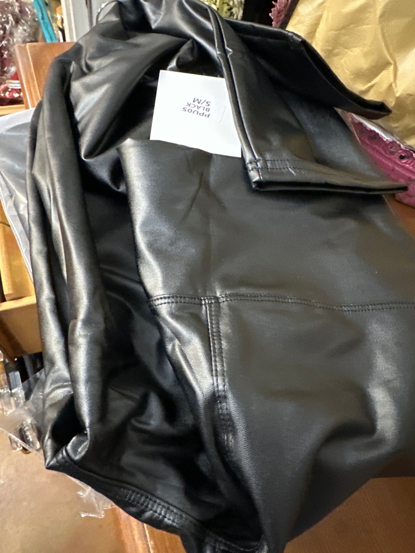 Pleather pants