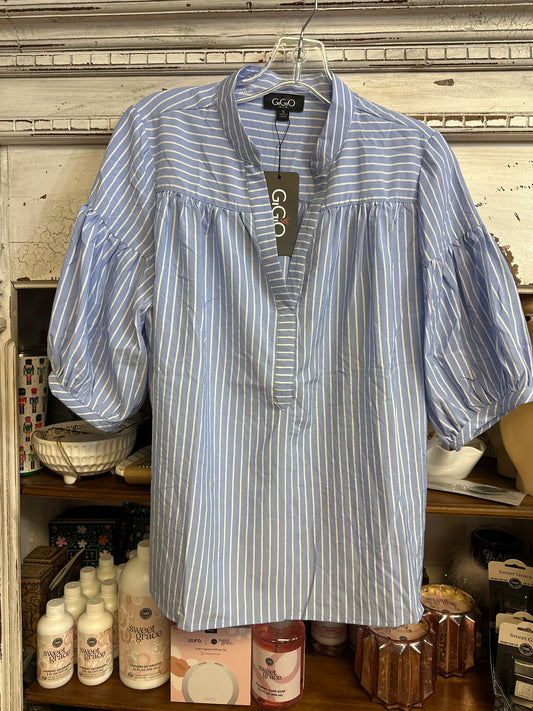 Blue Striped top