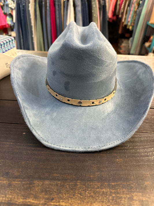Vegan Suede cowboy hat