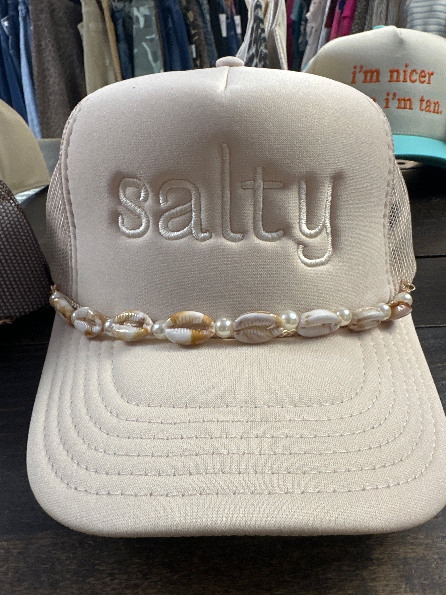 Tan & salty trucker