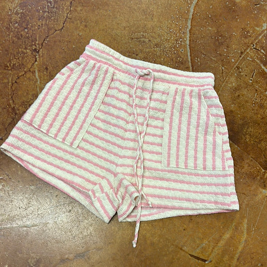 Stripped cargo short
