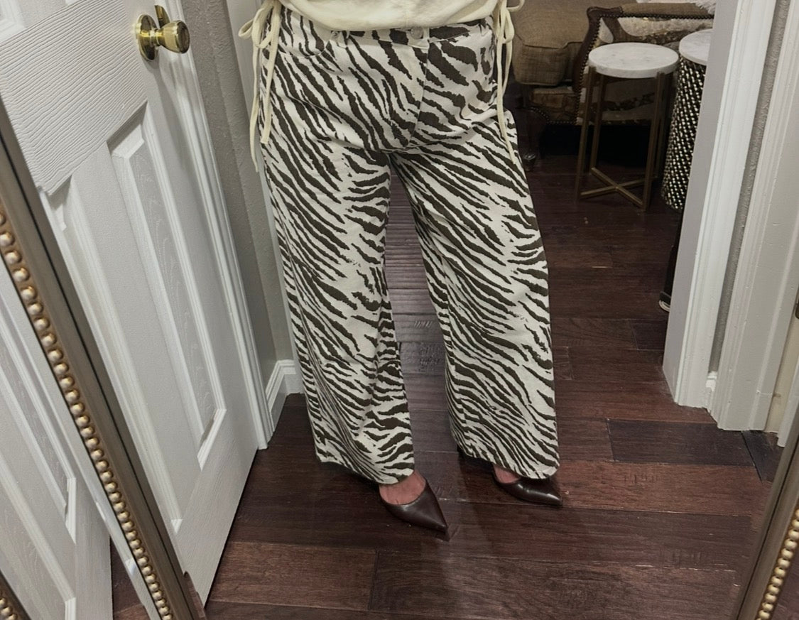 Zebra denim