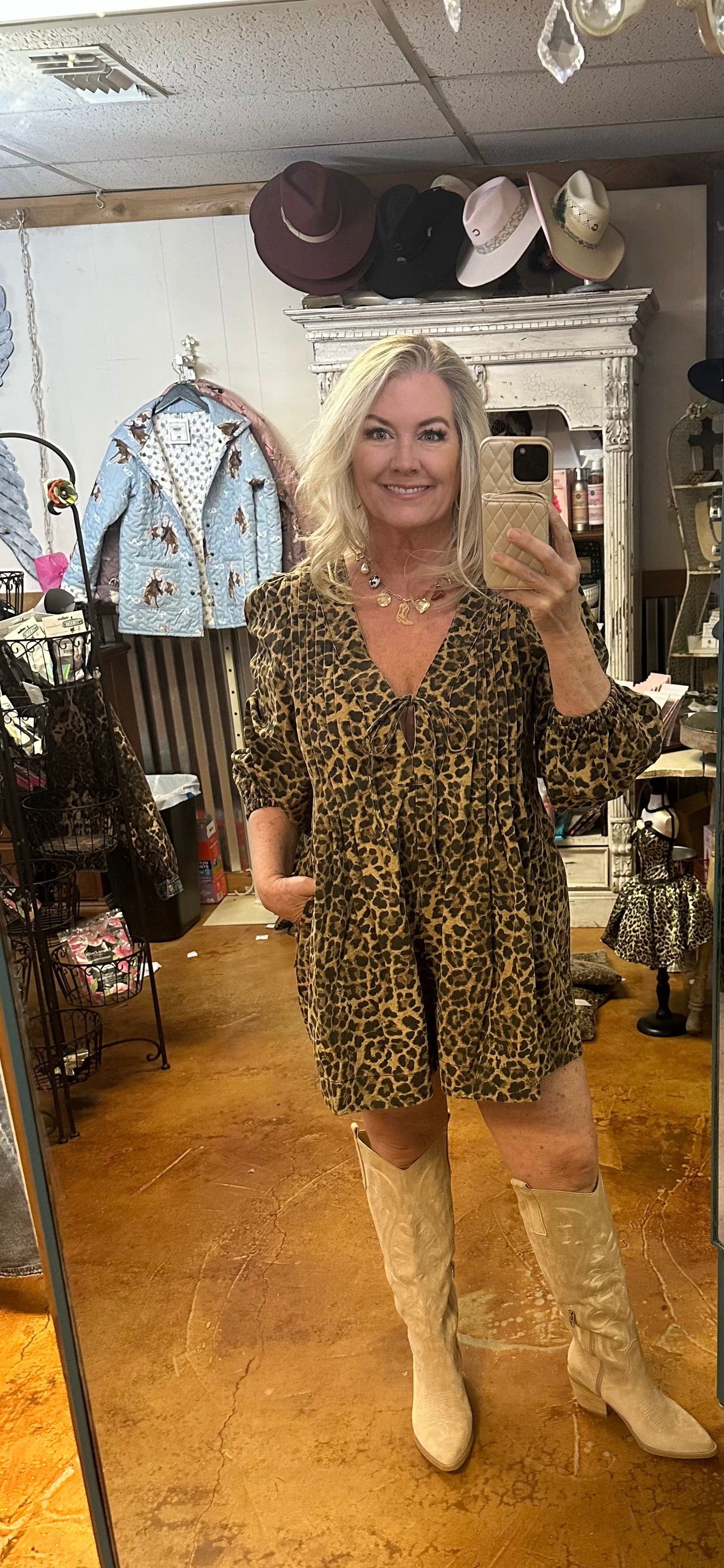 Leopard romper