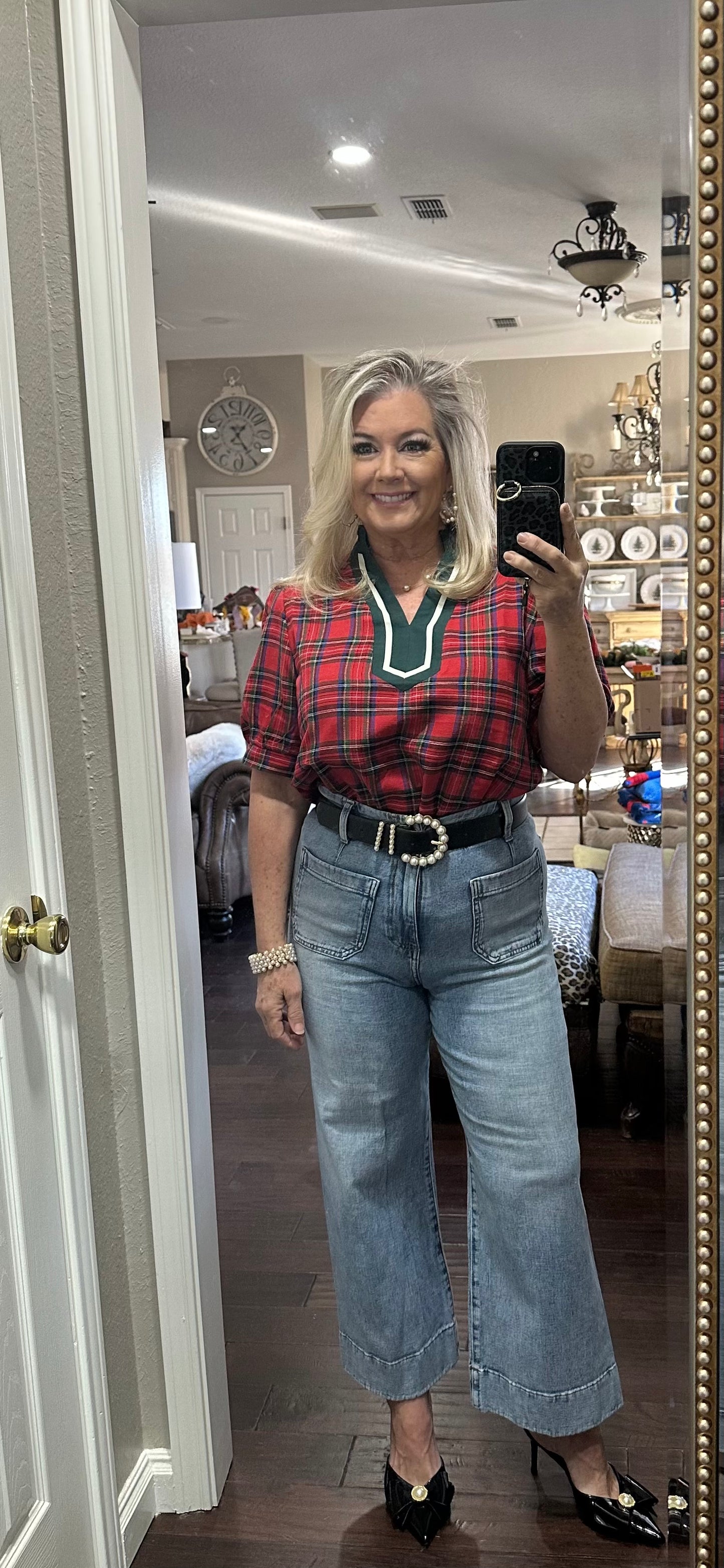 Paula plaid top