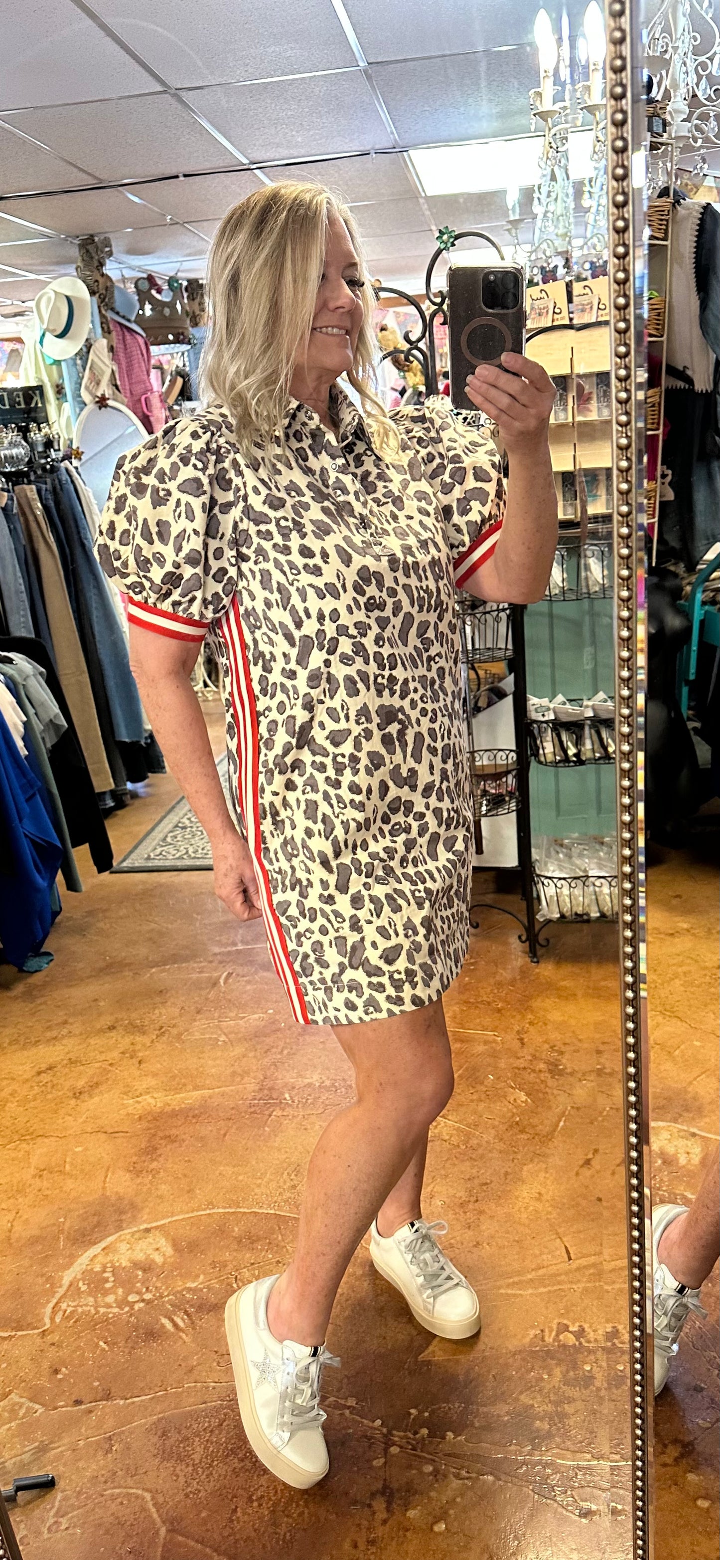 Leopard stripe Dress