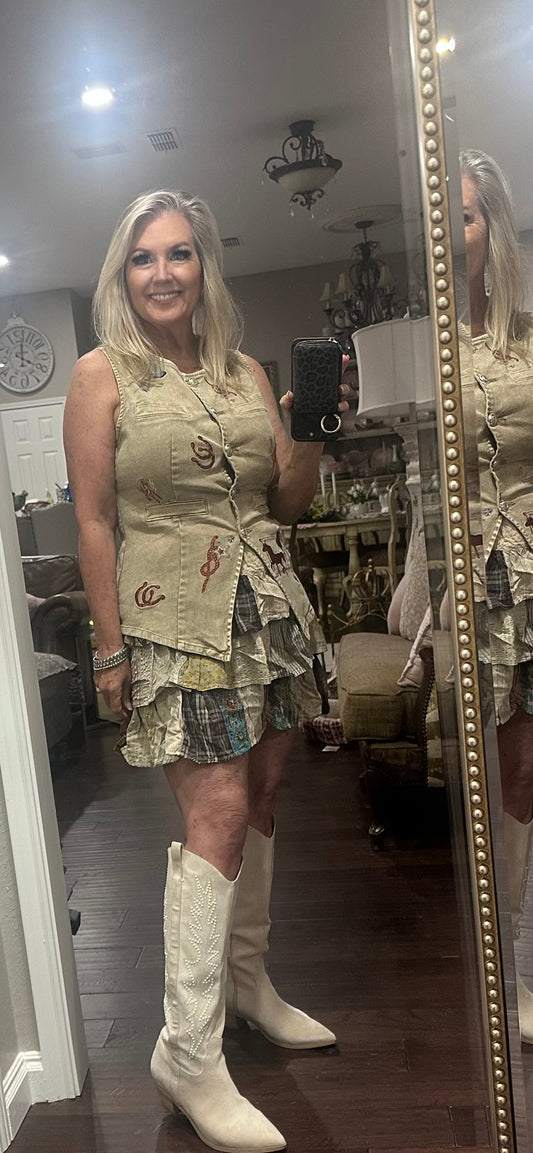 Tiered skirt