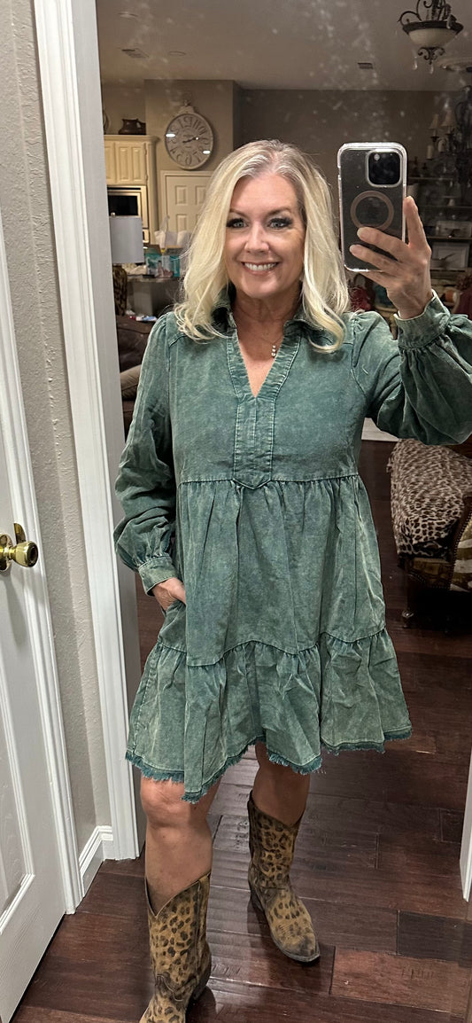 Misty Corduroy Dress