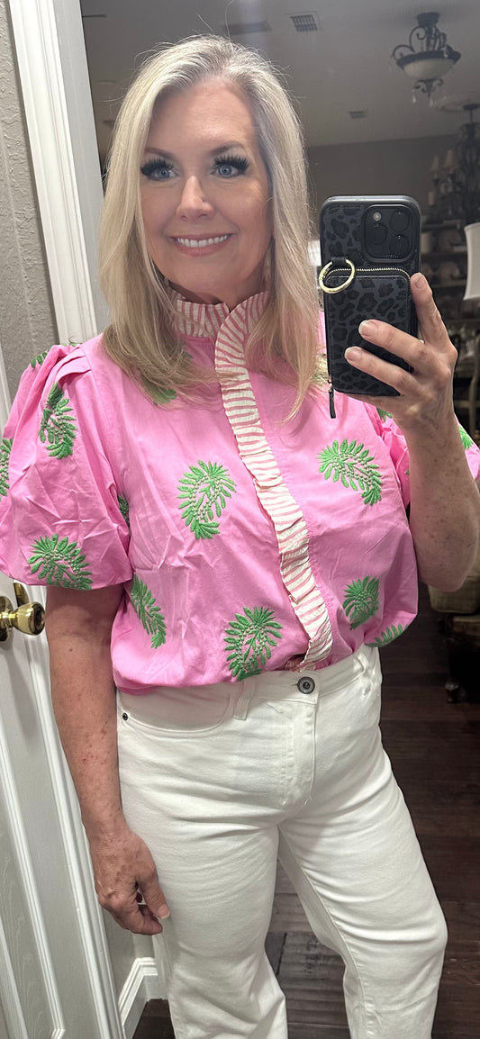 Fern pink top