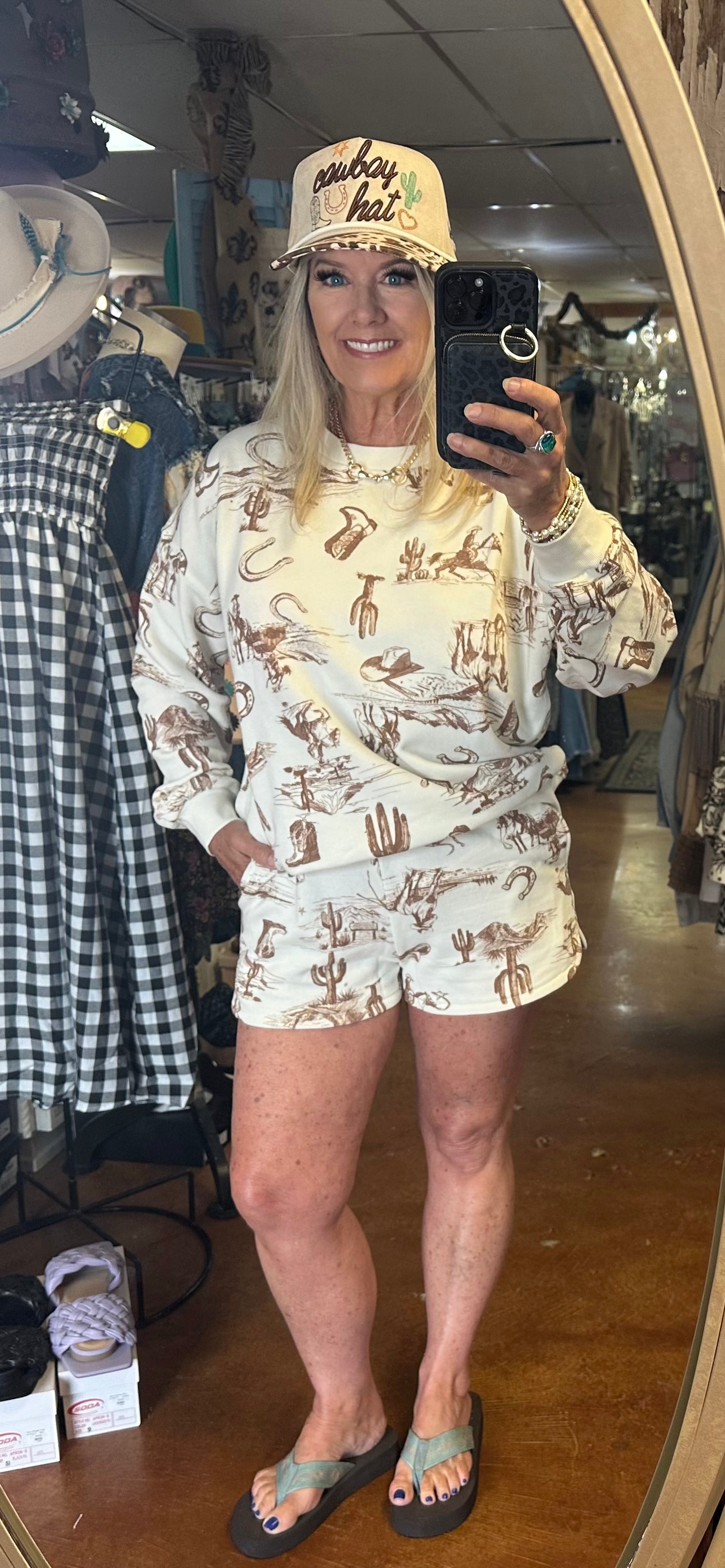 Cowboy print set