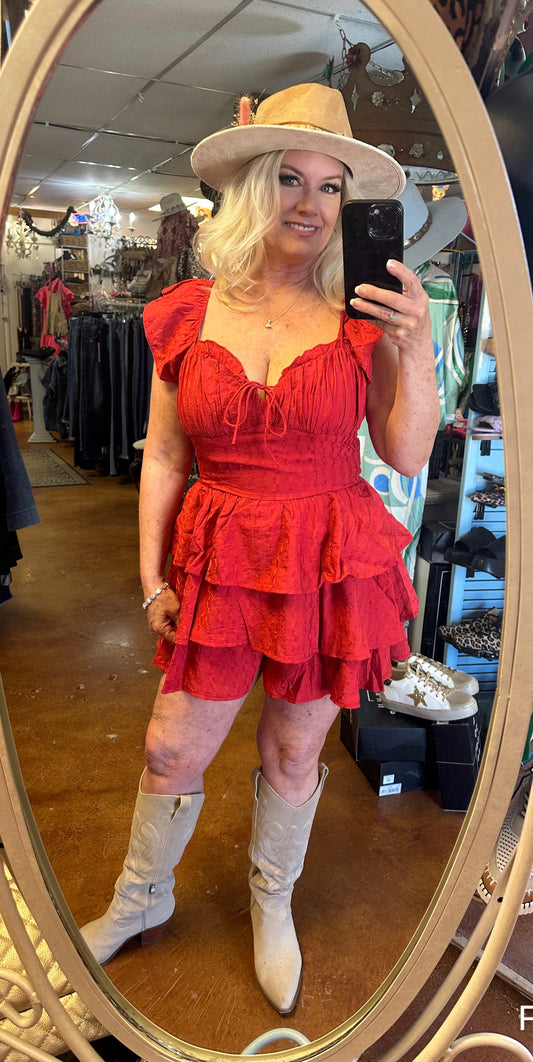 Red Romper 23154