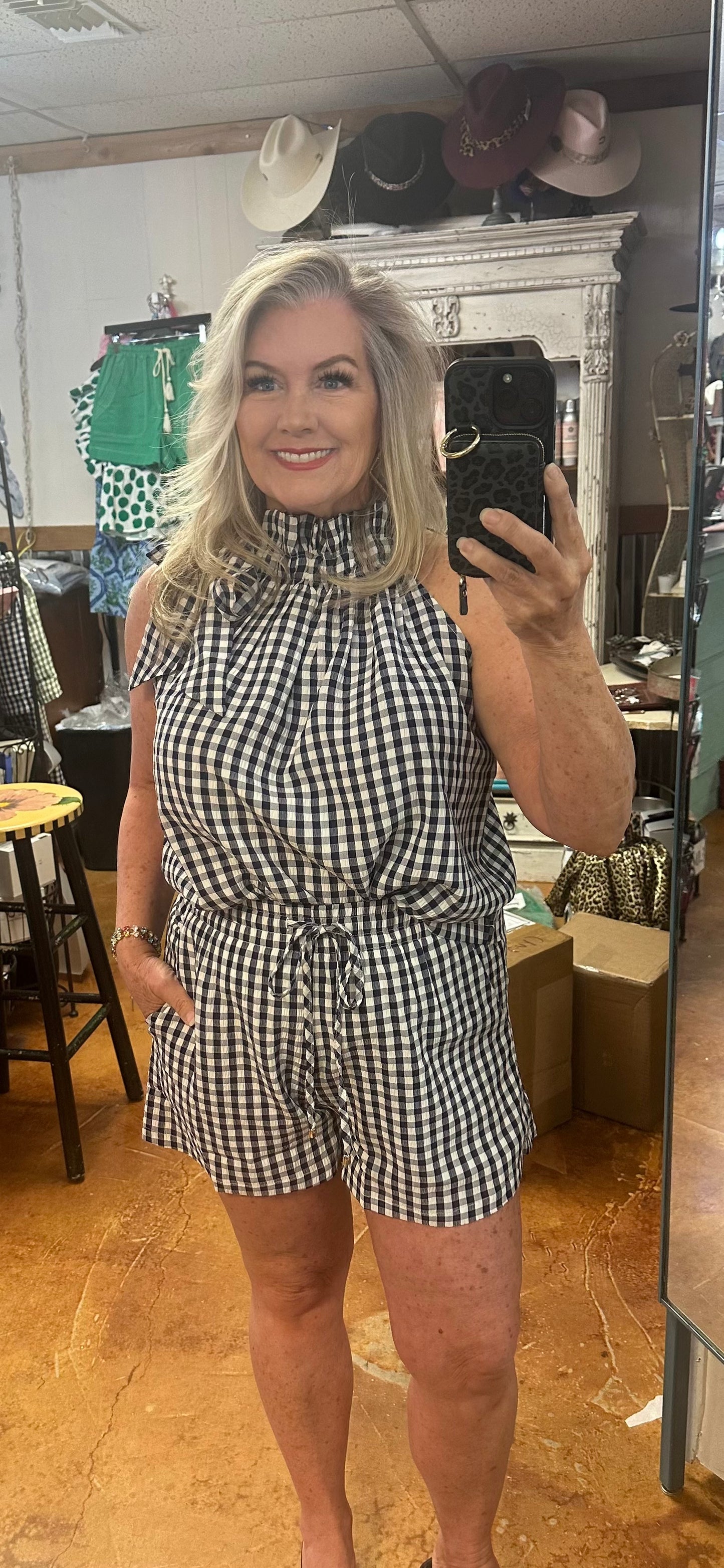 Gingham short set