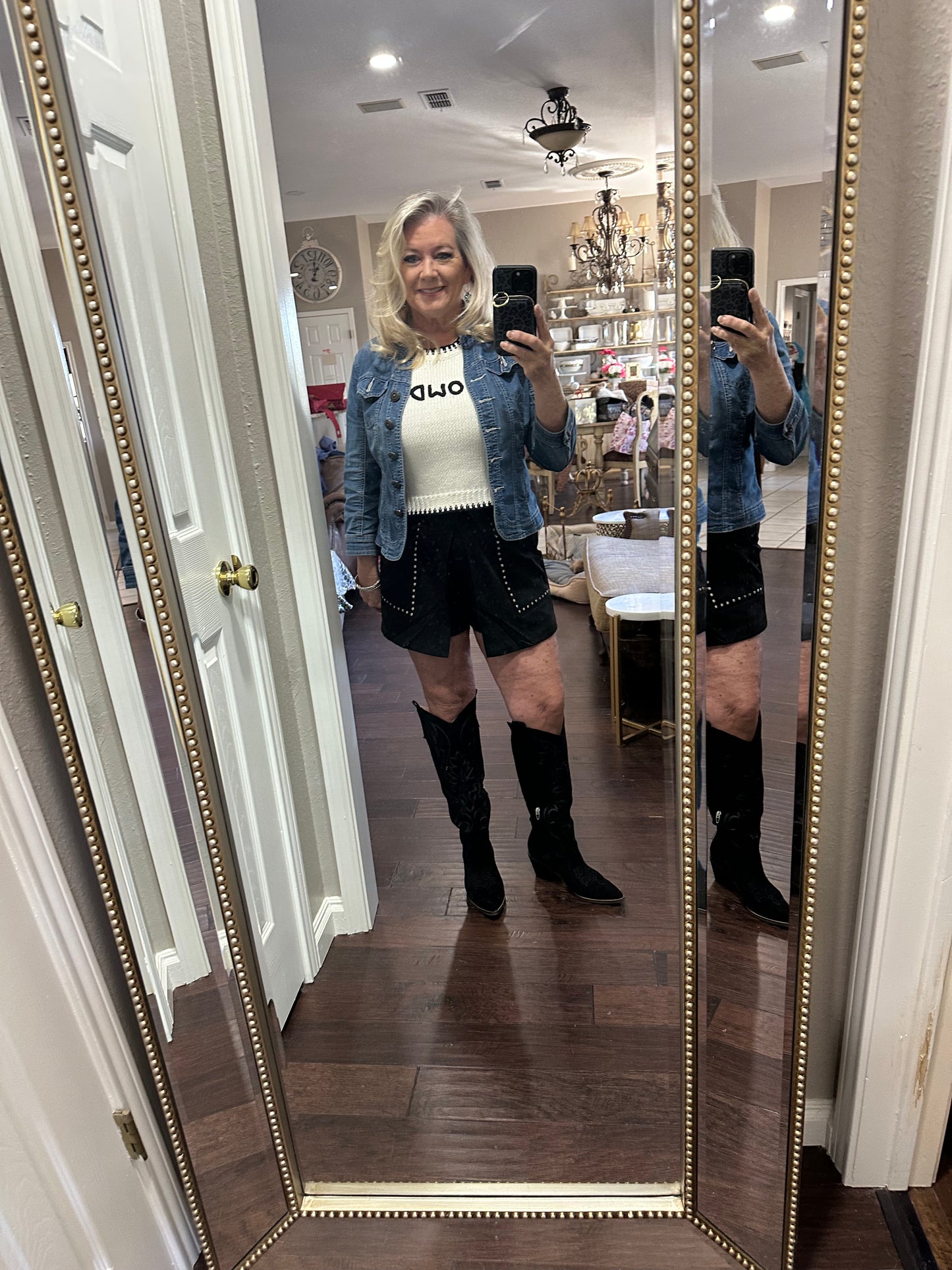 Studded skort