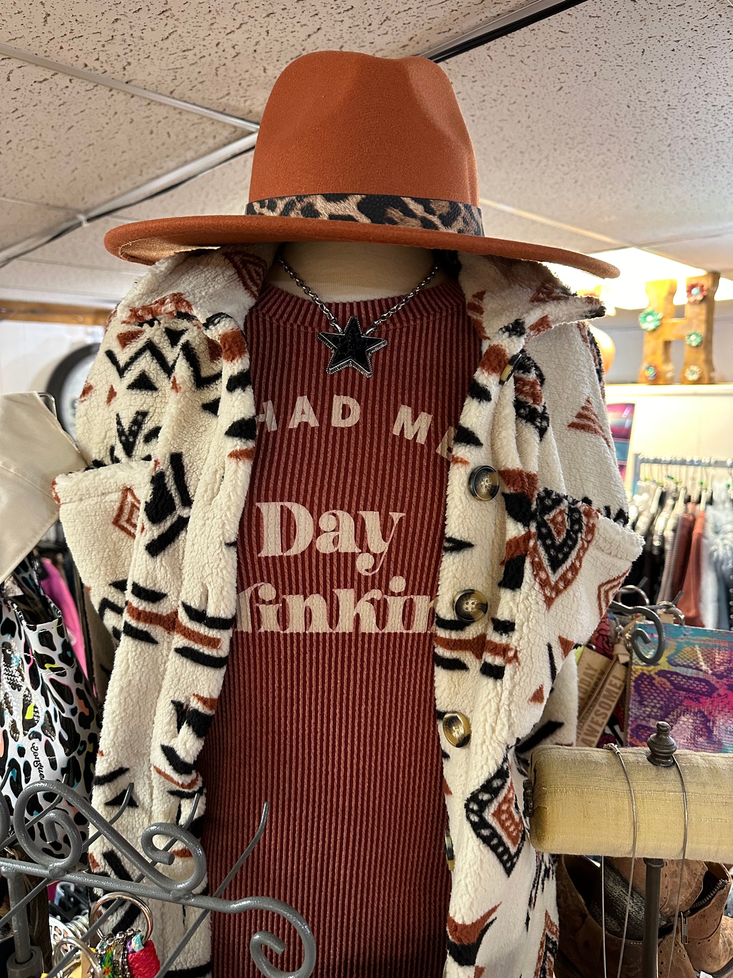 Aztec teddy jacket