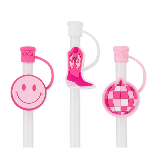 SWIG LETS BE FRIENDS STRAWS WITH TOPPERS