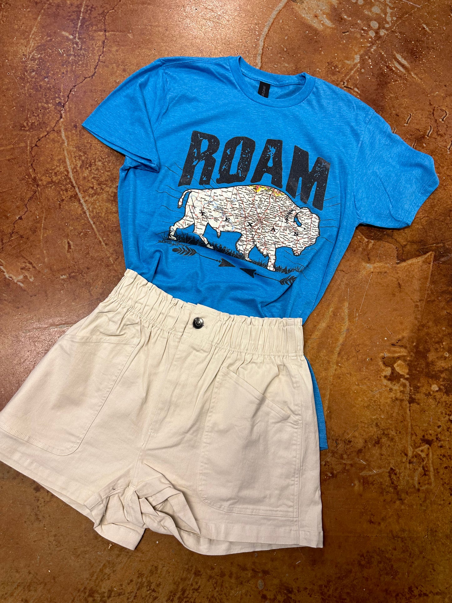 Roam tee blue
