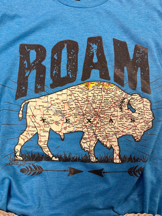 Roam tee blue