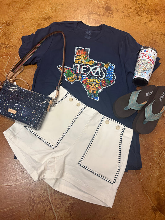 Texas Tee Navy