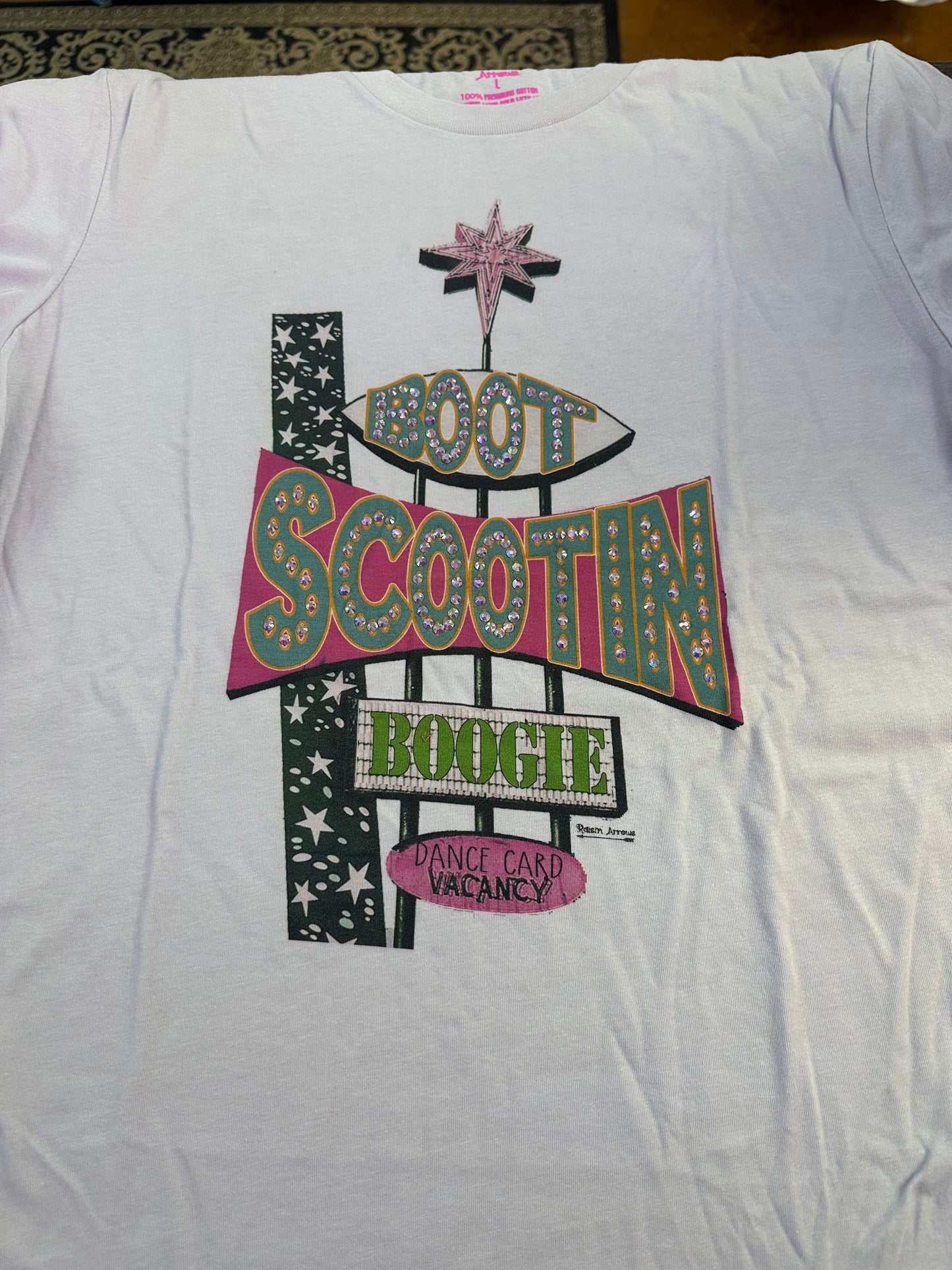 Boot scooting tee