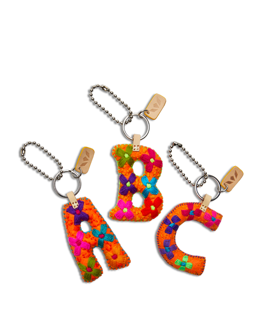 Pink Felt Alphabet Charms