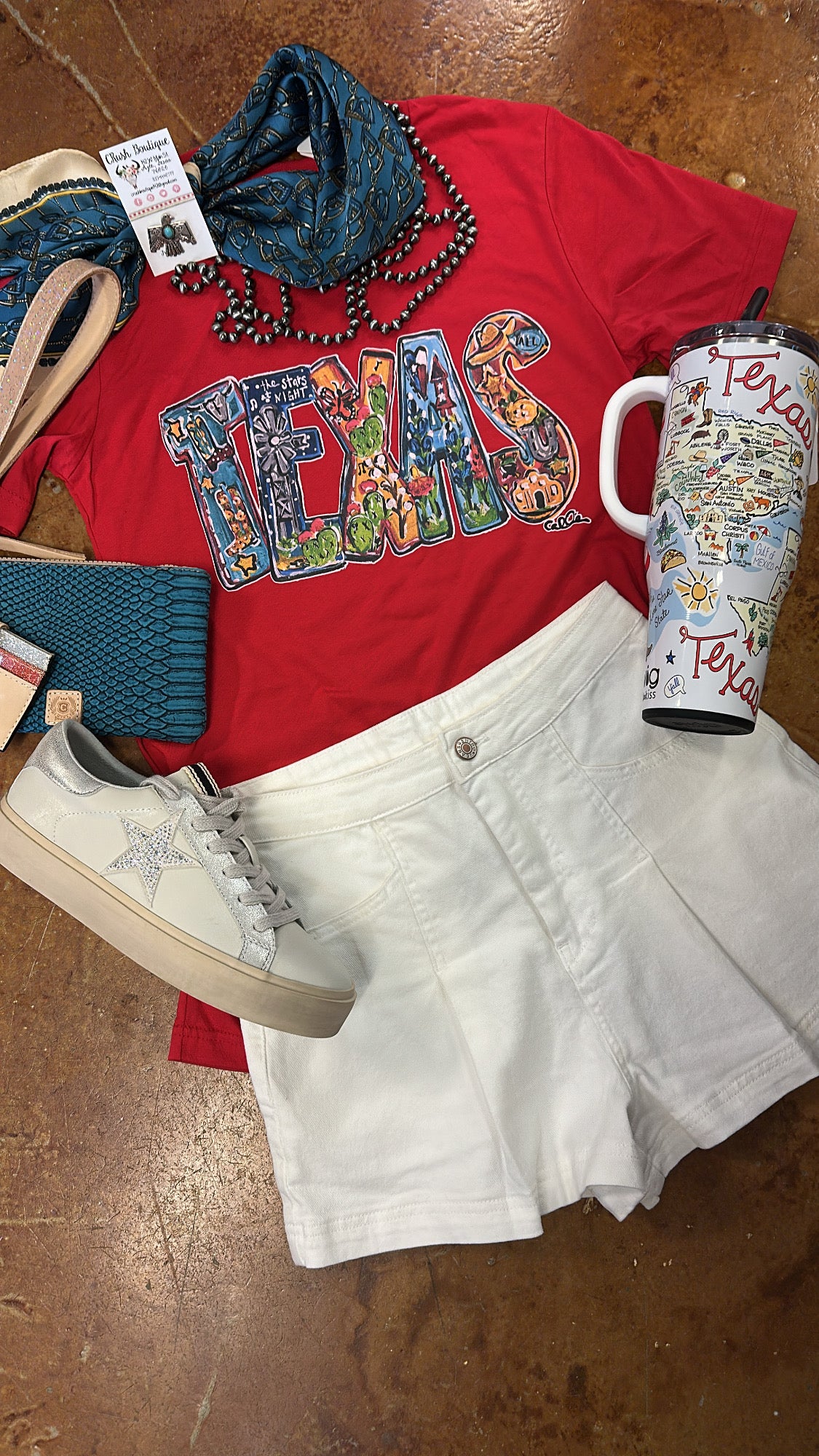 Red TEXAS tee