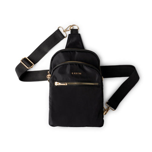 BLACK ROUNDTRIP CONVERTIBLE SLING