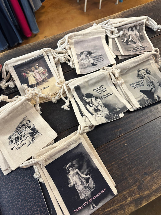 Drawstring gift bags