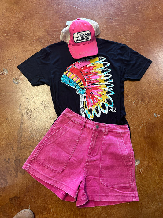 Indian headdress tee
