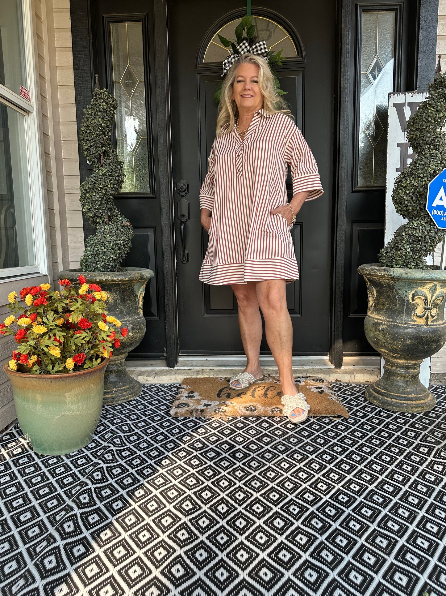 Suzzie stripe Dress