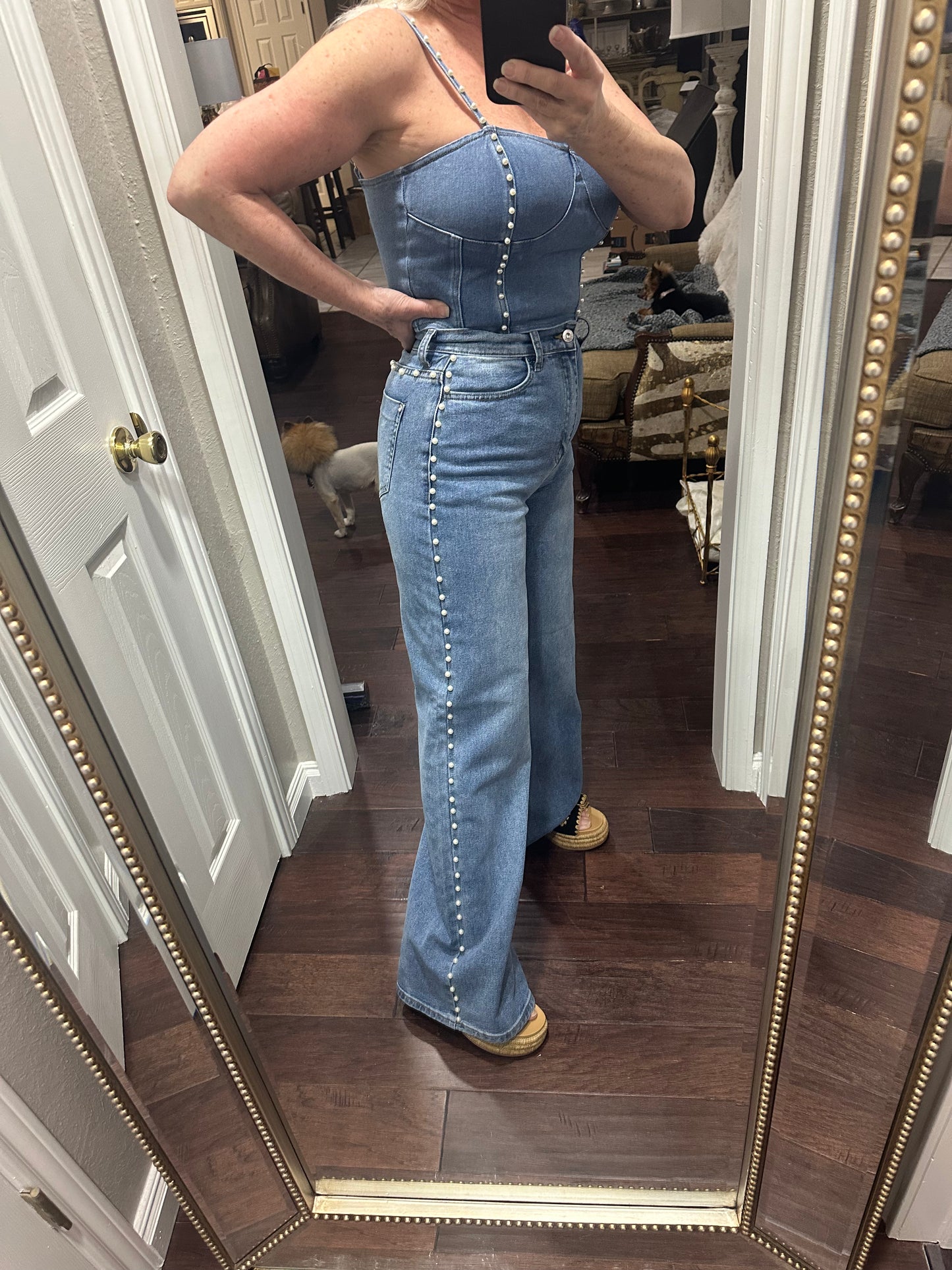 Pearl Denim Tank